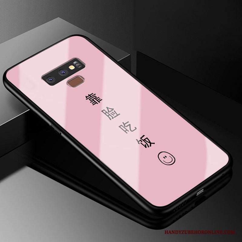 Samsung Galaxy Note 9 Skal Fodral Enkel Silikon Glas Skydd Vacker Par