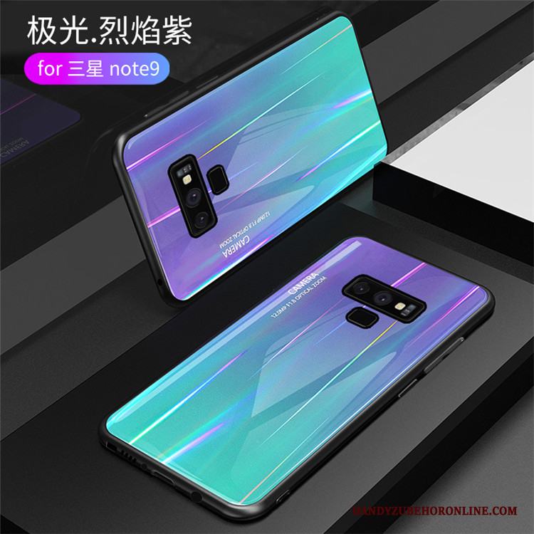 Samsung Galaxy Note 9 Trend Fodral Stjärna Skydd Skal Telefon Glas Gradient