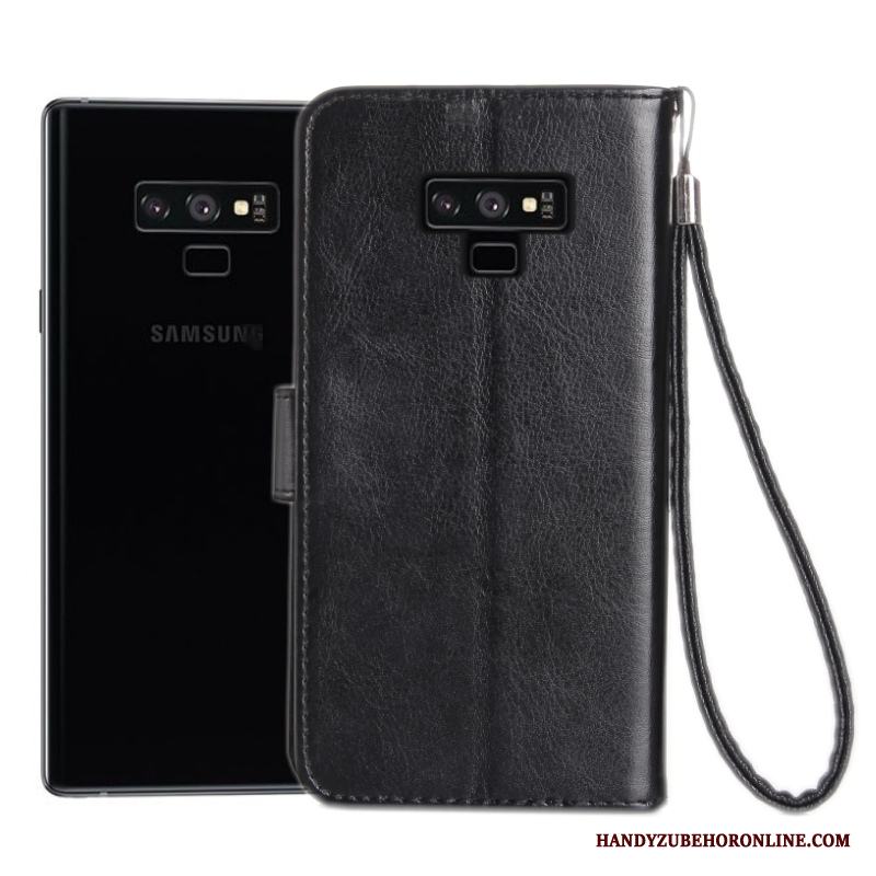 Samsung Galaxy Note 9 Täcka Mjuk Skal Telefon Stjärna All Inclusive Skydd Läderfodral