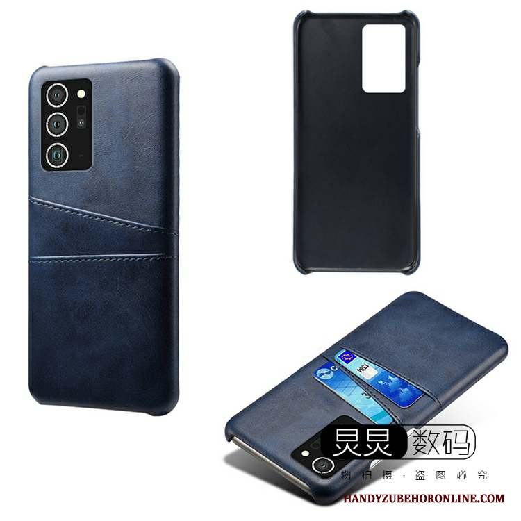 Samsung Galaxy Note20 Gul Kort Retro Stjärna Läderfodral Skal Telefon