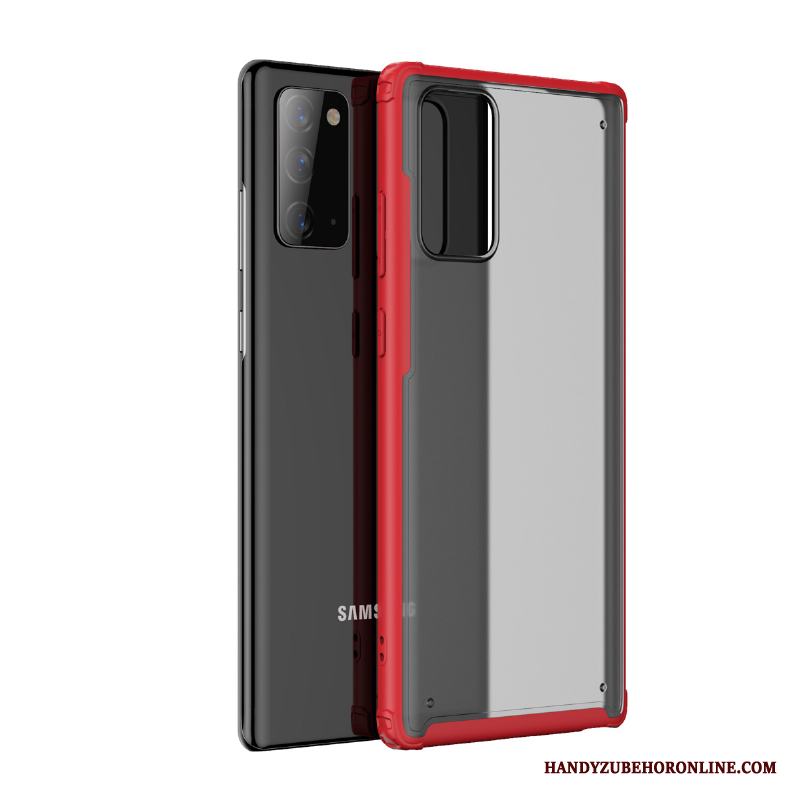 Samsung Galaxy Note20 Ultra Skal Skydd Fallskydd Stjärna Fodral Silikon Röd Högt Utbud