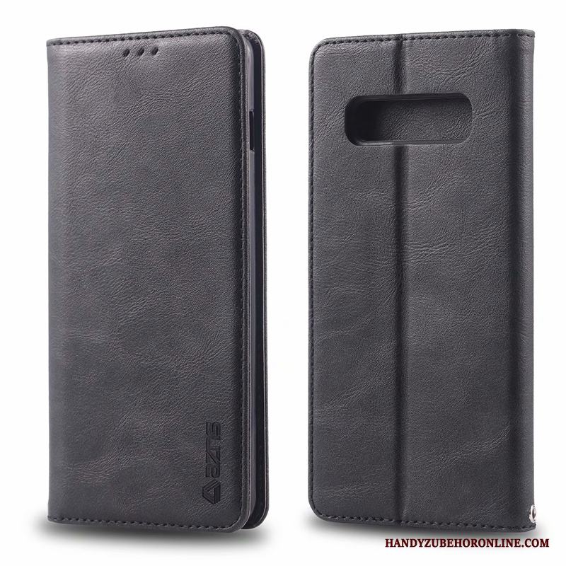 Samsung Galaxy S10 5g Läderfodral Business Skal Telefon Högt Utbud Enkel Elegant Stjärna