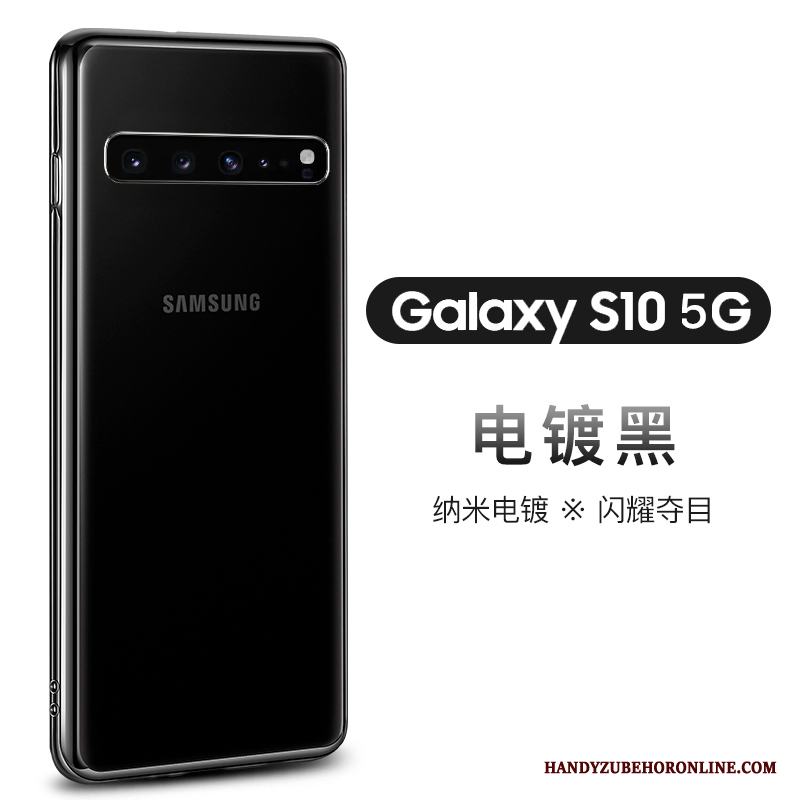 Samsung Galaxy S10 5g Personlighet Transparent Skydd Skal Telefon Grön Mjuk Trend Varumärke