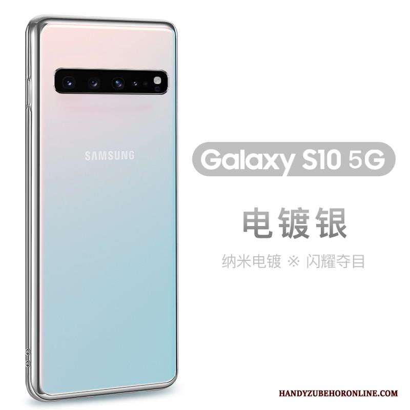 Samsung Galaxy S10 5g Personlighet Transparent Skydd Skal Telefon Grön Mjuk Trend Varumärke