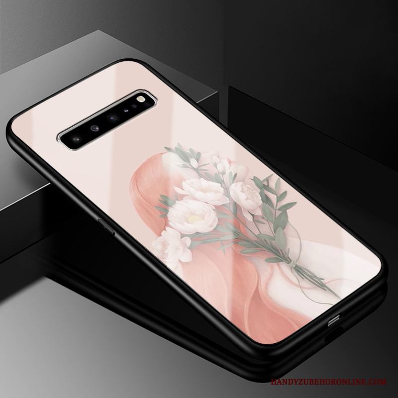 Samsung Galaxy S10 5g Skal All Inclusive Fodral Silikon Rosa Skydd Mobil Telefon