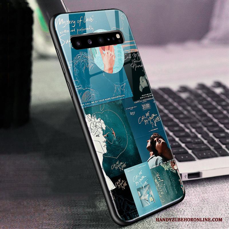 Samsung Galaxy S10 5g Stjärna Skal Telefon Grön Glas All Inclusive