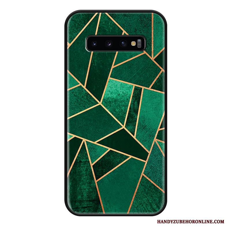 Samsung Galaxy S10+ Färg Stjärna Geometri Fodral Mode Skal Telefon Tredimensionell