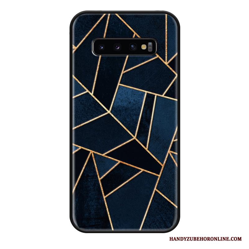 Samsung Galaxy S10+ Färg Stjärna Geometri Fodral Mode Skal Telefon Tredimensionell