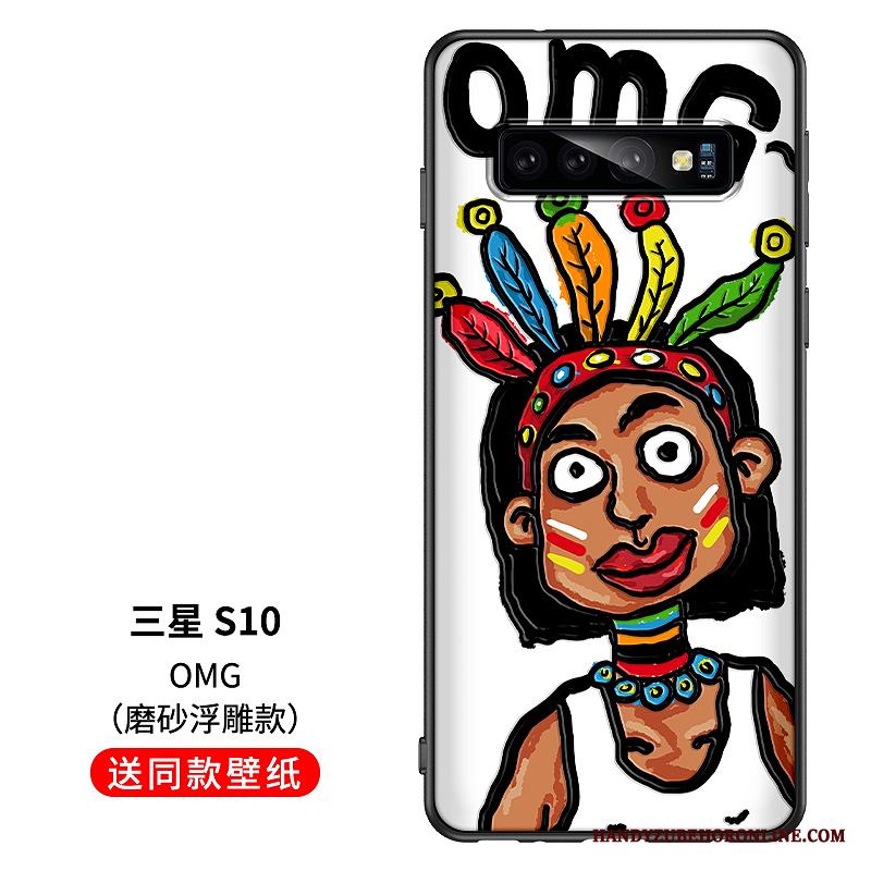 Samsung Galaxy S10 Kreativa Mjuk Skal Telefon Handmålade Fodral Stjärna Ungdom