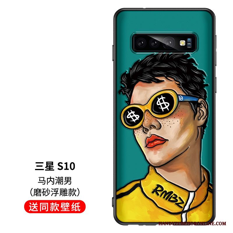 Samsung Galaxy S10 Kreativa Mjuk Skal Telefon Handmålade Fodral Stjärna Ungdom