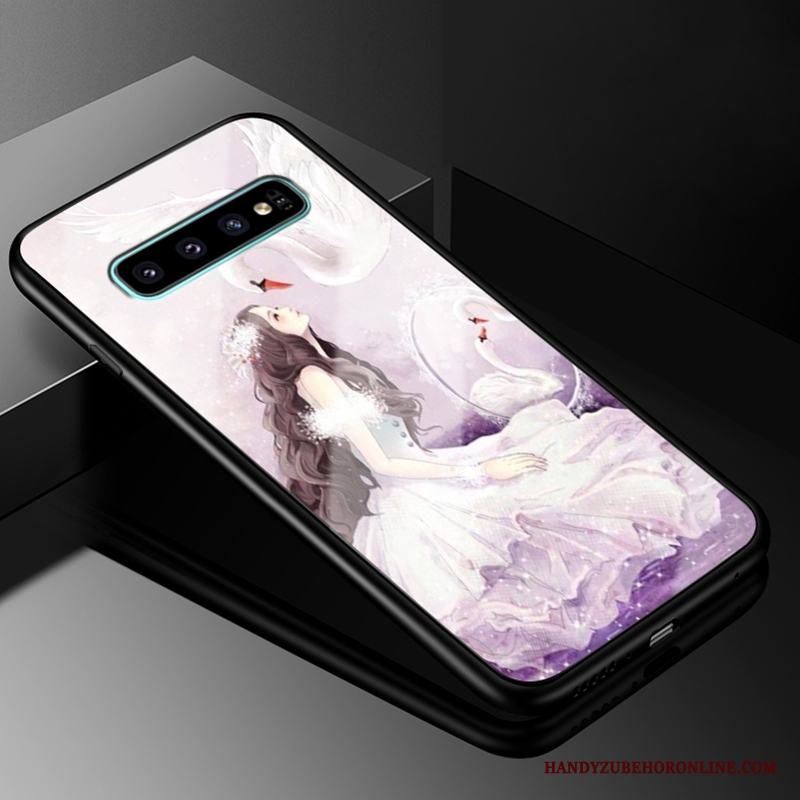 Samsung Galaxy S10+ Kreativa Skydd Fodral Skal Telefon Glas Fallskydd Personlighet