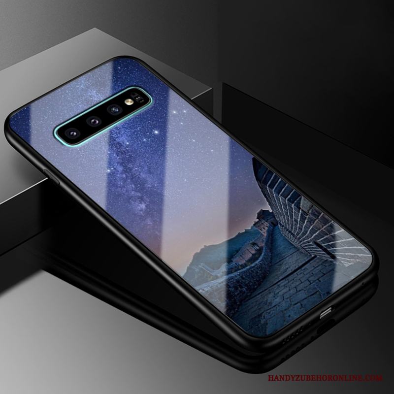 Samsung Galaxy S10+ Kreativa Skydd Fodral Skal Telefon Glas Fallskydd Personlighet