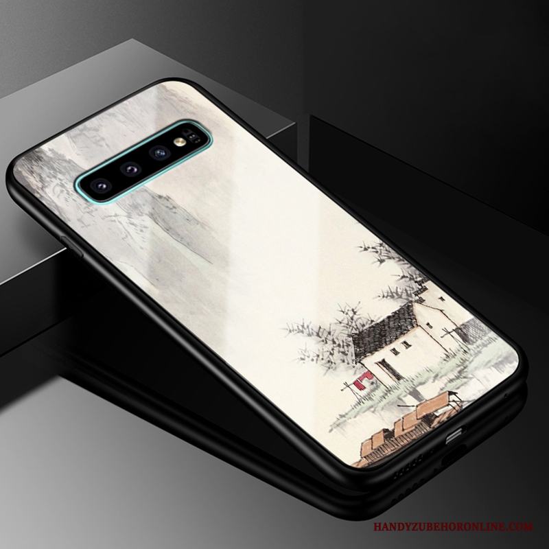 Samsung Galaxy S10+ Kreativa Skydd Fodral Skal Telefon Glas Fallskydd Personlighet