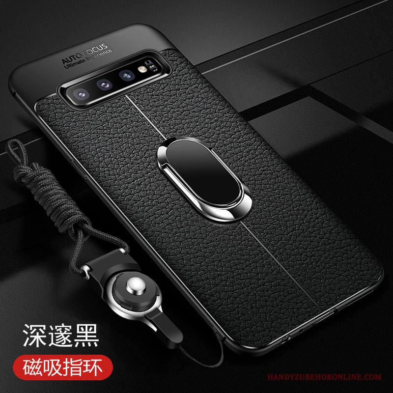 Samsung Galaxy S10+ Läderfodral All Inclusive Business Trend Silikon Mjuk Skal Telefon