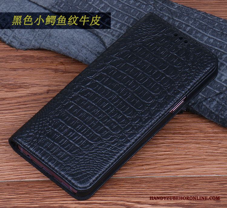 Samsung Galaxy S10+ Läderfodral Stor Slitstarkt Brun Skal Telefon Skydd Krokodilmönster