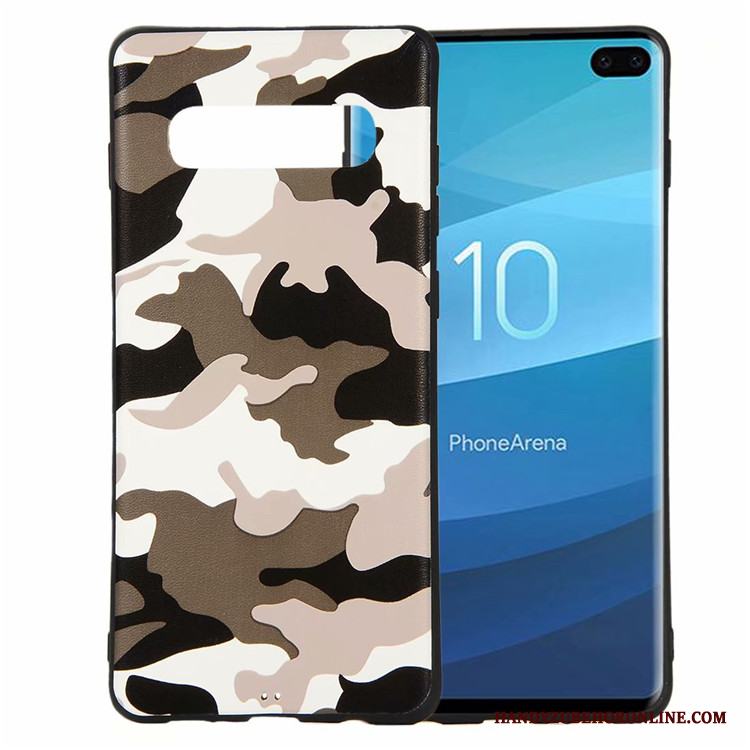 Samsung Galaxy S10 Pu Mjuk Skal Fallskydd All Inclusive Fodral Kamouflage