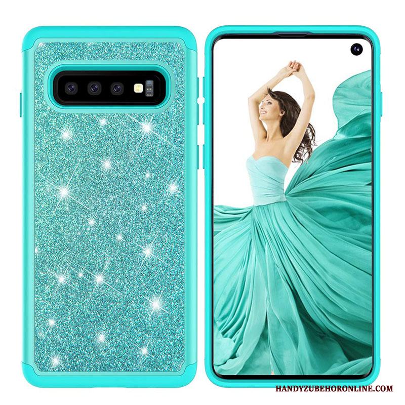 Samsung Galaxy S10+ Purpur Skydd Fodral All Inclusive Skal Pulver Läder