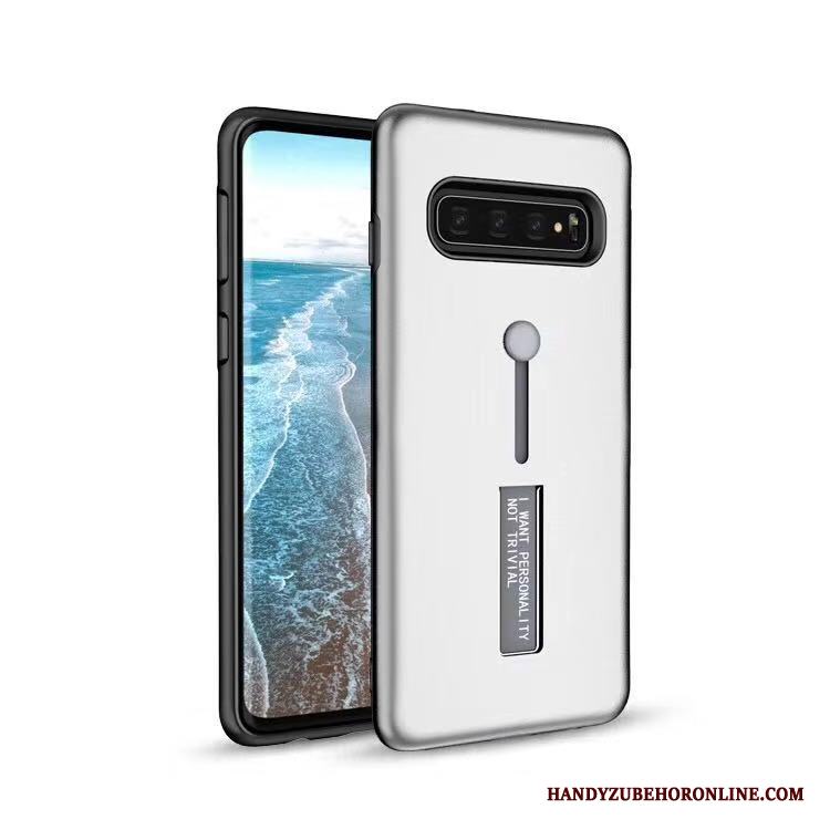 Samsung Galaxy S10 Ring Fodral Support Stjärna Skal Telefon Röd Skydd