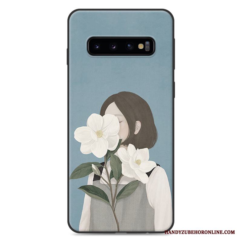 Samsung Galaxy S10 Skal Fallskydd Stjärna Kyla Kreativa All Inclusive Blå