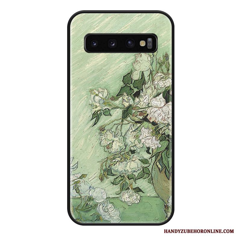 Samsung Galaxy S10+ Skal Grön Par Hängsmycken Fallskydd All Inclusive Kreativa Trend Varumärke