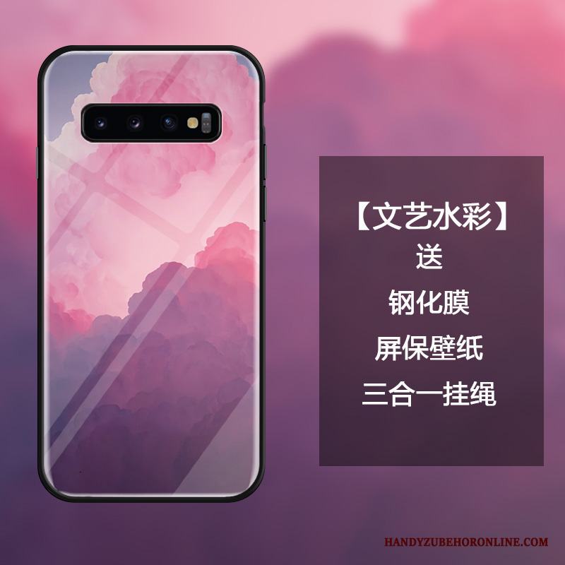 Samsung Galaxy S10 Skal Konst All Inclusive Pulver Svart Personlighet Kreativa Trend