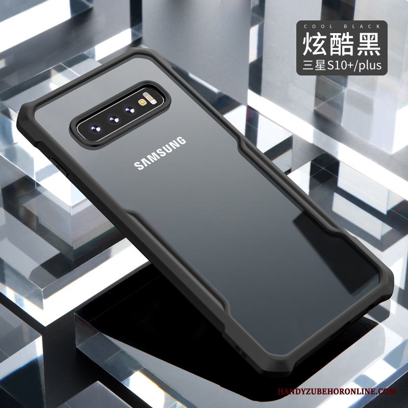 Samsung Galaxy S10+ Skal Röd All Inclusive Silikon Kreativa Fallskydd Anpassa Stjärna