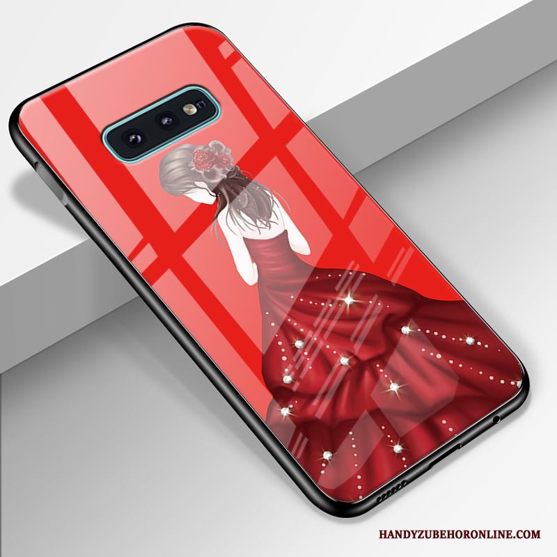 Samsung Galaxy S10+ Skal Skydd Hård Enkel Personlighet Trend Glas Fodral