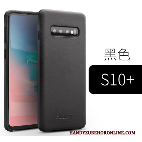 Samsung Galaxy S10+ Skal Slim Läder Liten Fodral Stjärna Läderfodral All Inclusive