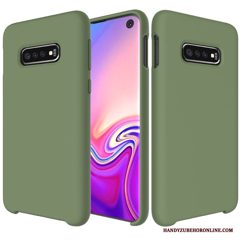 Samsung Galaxy S10+ Skal Slim Mjuk Silikon Grön Personlighet Kreativa All Inclusive