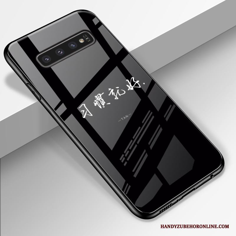Samsung Galaxy S10+ Skal Spegel Silikon Fallskydd Mjuk All Inclusive Stjärna Glas