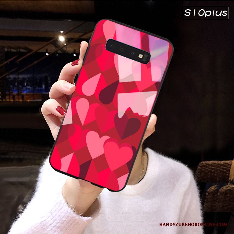 Samsung Galaxy S10+ Skal Telefon Pu Personlighet Pälskula Trend Kreativa Stjärna