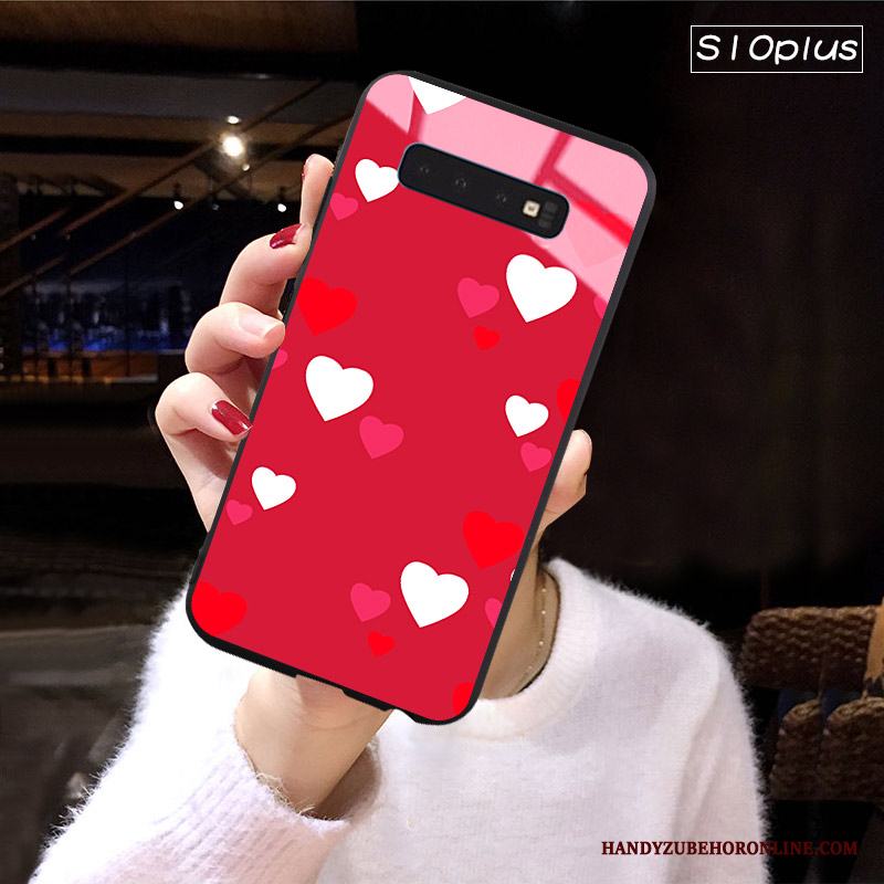 Samsung Galaxy S10+ Skal Telefon Pu Personlighet Pälskula Trend Kreativa Stjärna