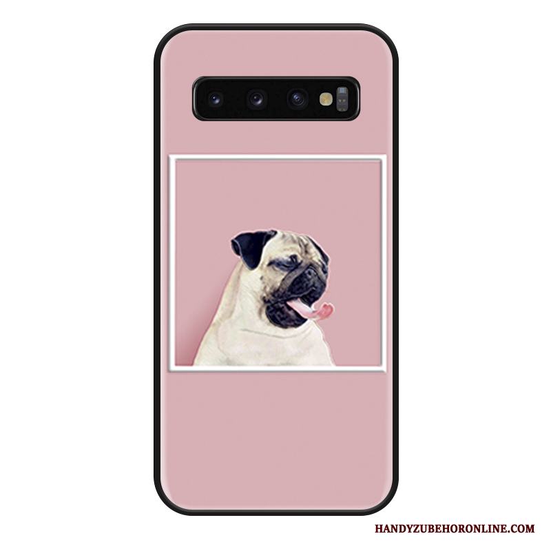 Samsung Galaxy S10+ Skal Vacker Vit Hängsmycken Kreativa Skydd Cow All Inclusive