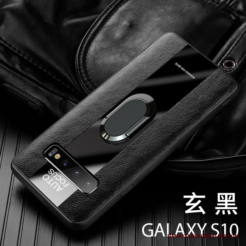 Samsung Galaxy S10 Slim Magnetic Silikon Högt Utbud Stjärna Skal Läderfodral