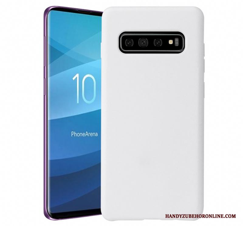 Samsung Galaxy S10 Solid Färg Trend Skal Nubuck Ny Mjuk Stjärna