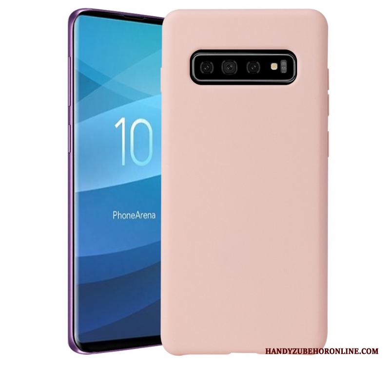 Samsung Galaxy S10 Solid Färg Trend Skal Nubuck Ny Mjuk Stjärna