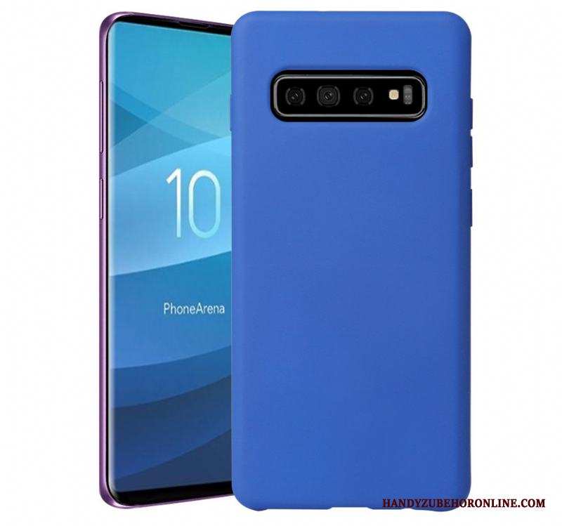 Samsung Galaxy S10 Solid Färg Trend Skal Nubuck Ny Mjuk Stjärna