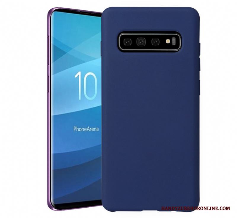 Samsung Galaxy S10 Solid Färg Trend Skal Nubuck Ny Mjuk Stjärna