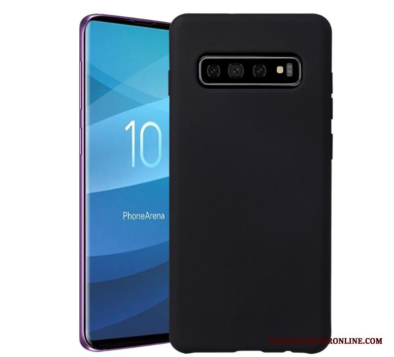 Samsung Galaxy S10 Solid Färg Trend Skal Nubuck Ny Mjuk Stjärna