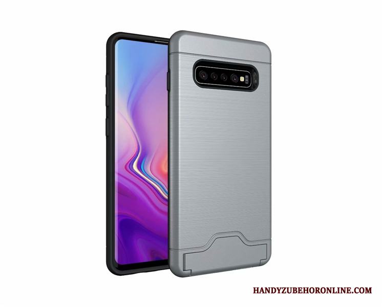 Samsung Galaxy S10+ Support Fodral Skal Telefon Skydd Kort Stjärna Tunn