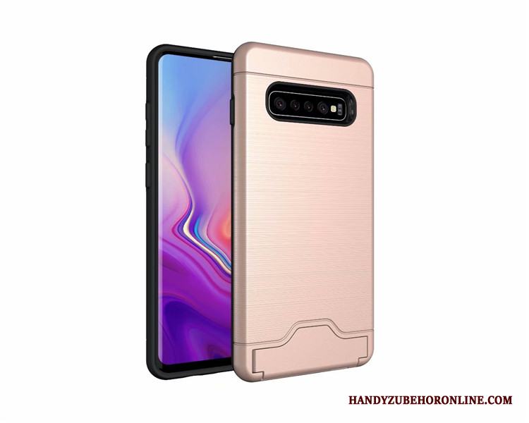 Samsung Galaxy S10+ Support Fodral Skal Telefon Skydd Kort Stjärna Tunn