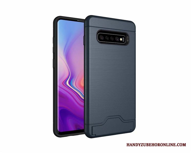 Samsung Galaxy S10+ Support Fodral Skal Telefon Skydd Kort Stjärna Tunn