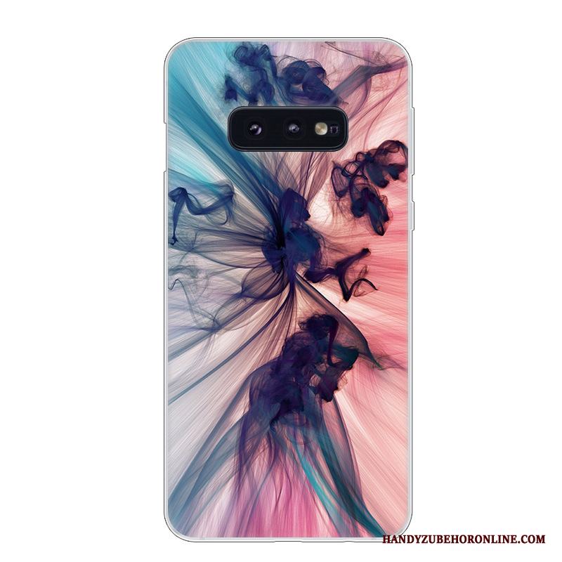 Samsung Galaxy S10e Fallskydd Fodral Stjärna Konst Trend Vit Skal Telefon