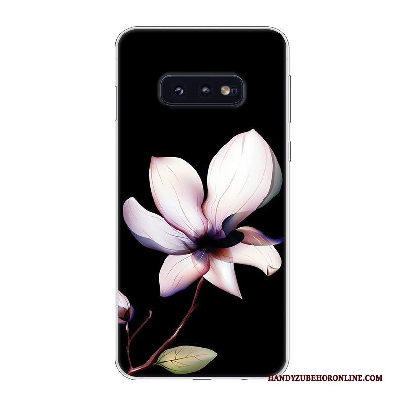 Samsung Galaxy S10e Fallskydd Fodral Stjärna Konst Trend Vit Skal Telefon