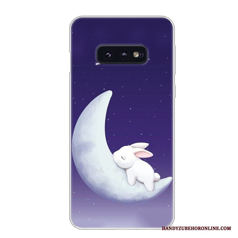 Samsung Galaxy S10e Fallskydd Fodral Stjärna Konst Trend Vit Skal Telefon