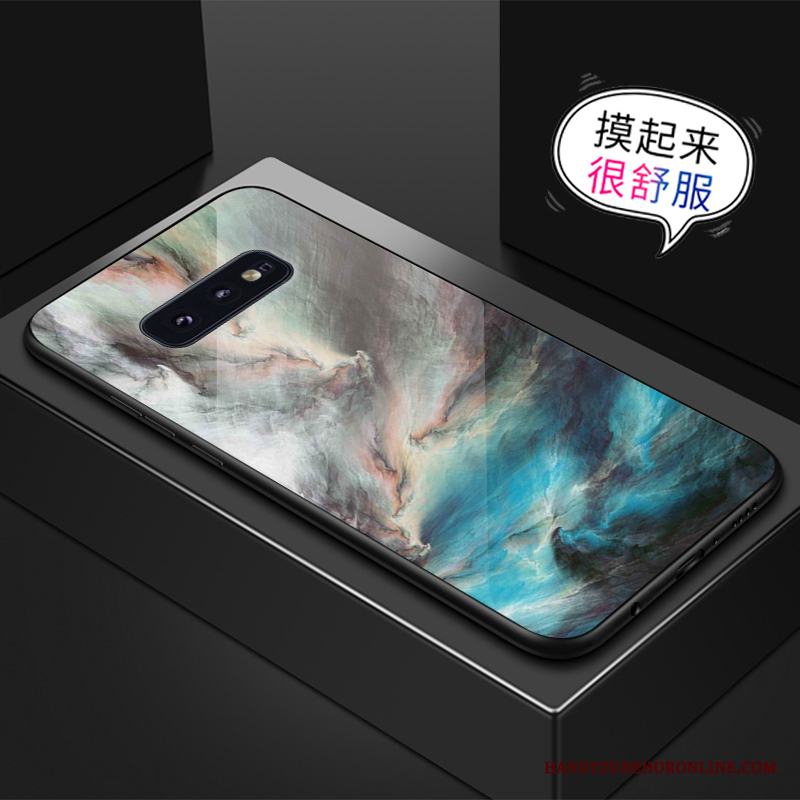 Samsung Galaxy S10e Fallskydd Stjärna Mönster Skal Telefon Glas