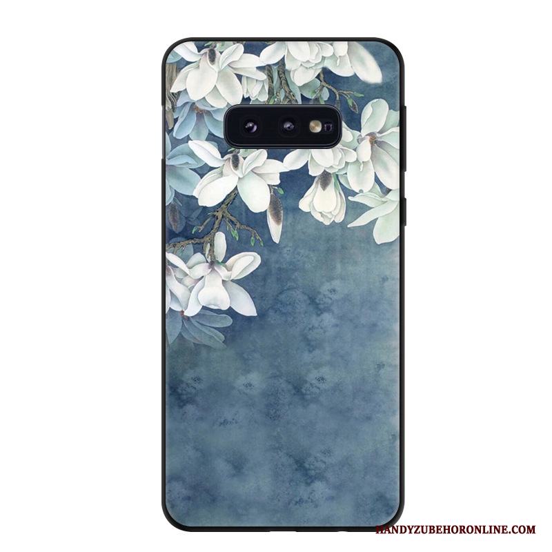 Samsung Galaxy S10e Fodral Blå Konst Skydd Skal Telefon Trend Stjärna