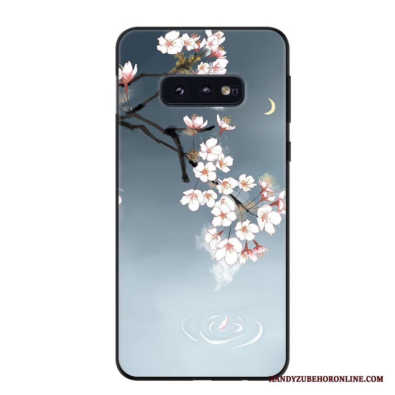 Samsung Galaxy S10e Fodral Blå Konst Skydd Skal Telefon Trend Stjärna