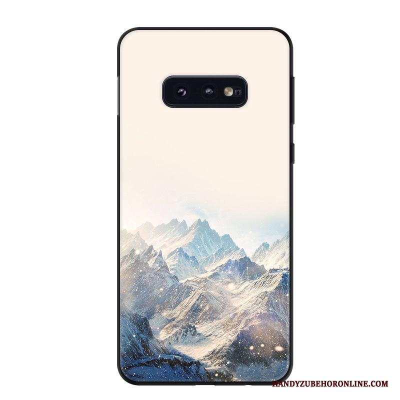 Samsung Galaxy S10e Fodral Skydd Personlighet Röd Skal Telefon Nubuck Retro