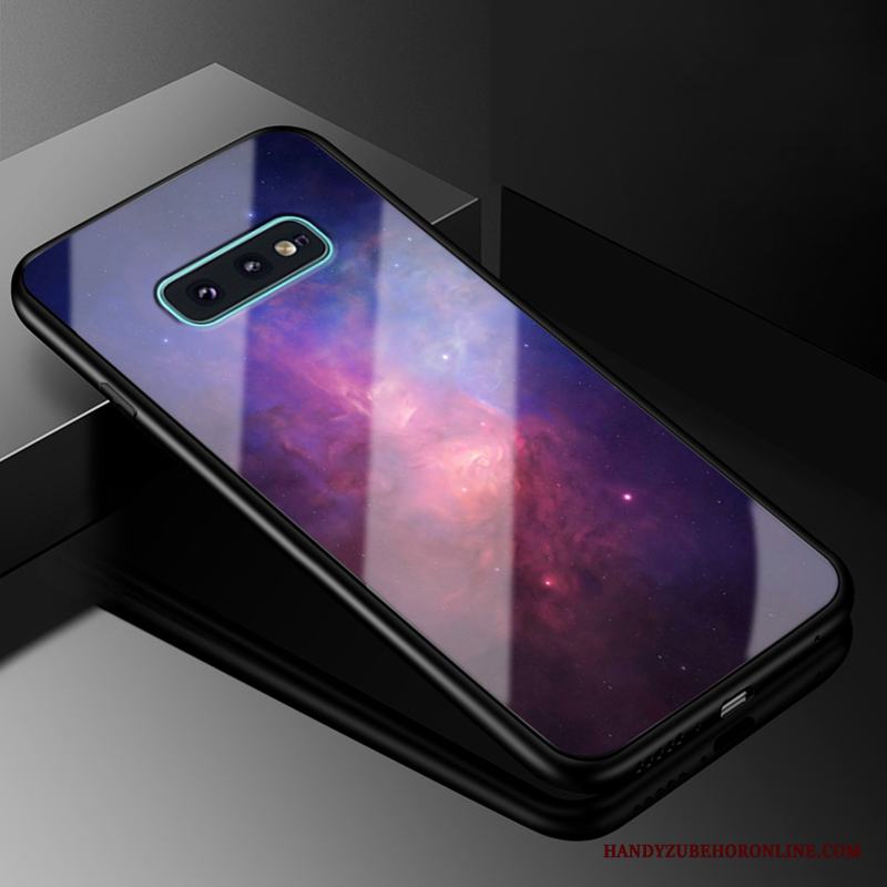 Samsung Galaxy S10e Glas Skal Telefon Par Mode Ungdom Hård Fallskydd